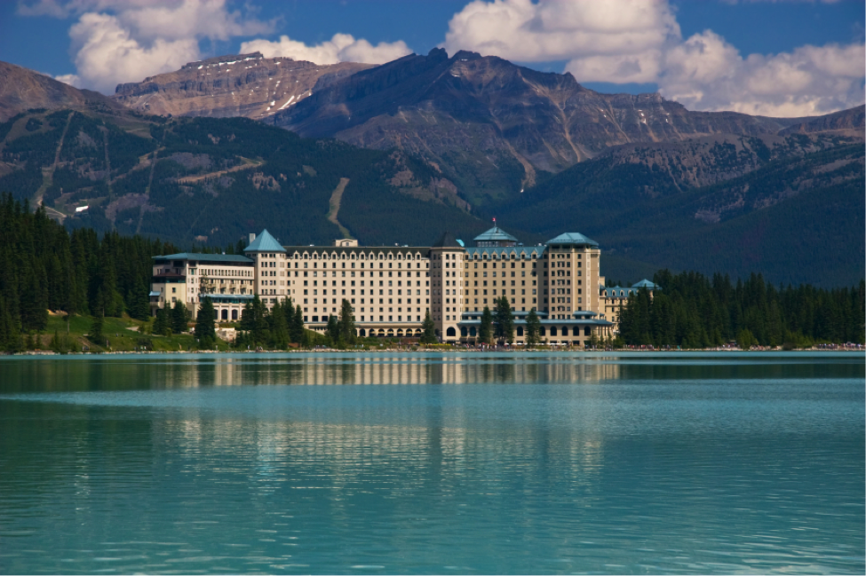Fairmont’s Chateau Lake Louise is famous for 5-star service and spectacular Rocky Mountain views